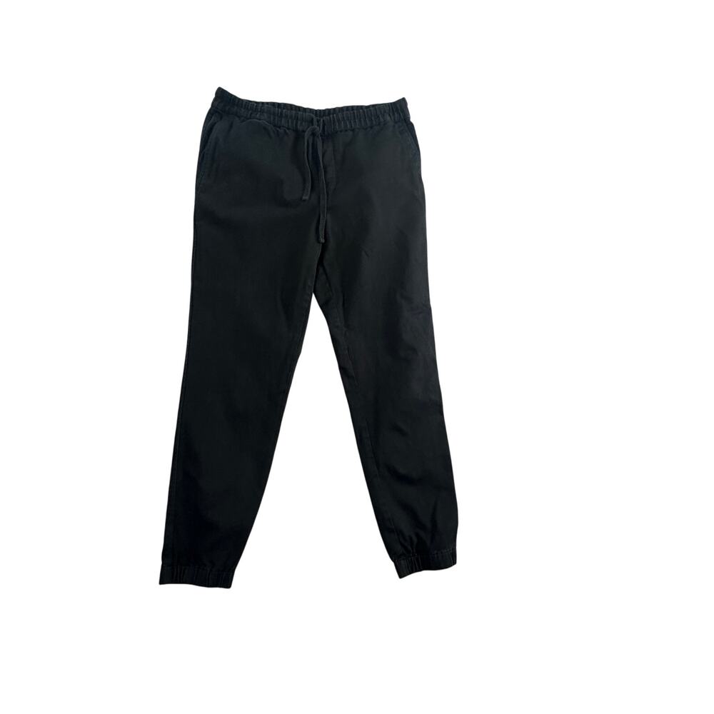 Banana Republic Men's Relaxed Tapered Joggers - Black - Size M